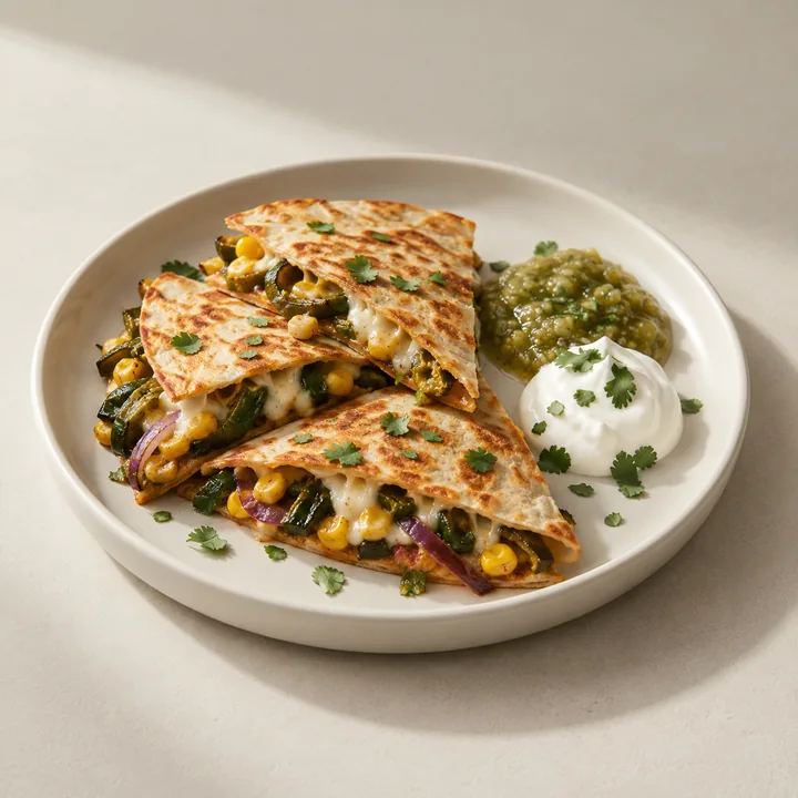 Corn & Poblano Quesadillas