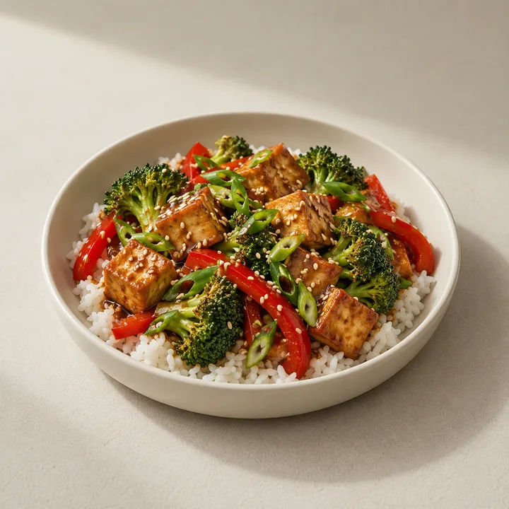 Sesame Tofu & Vegetable Bowls