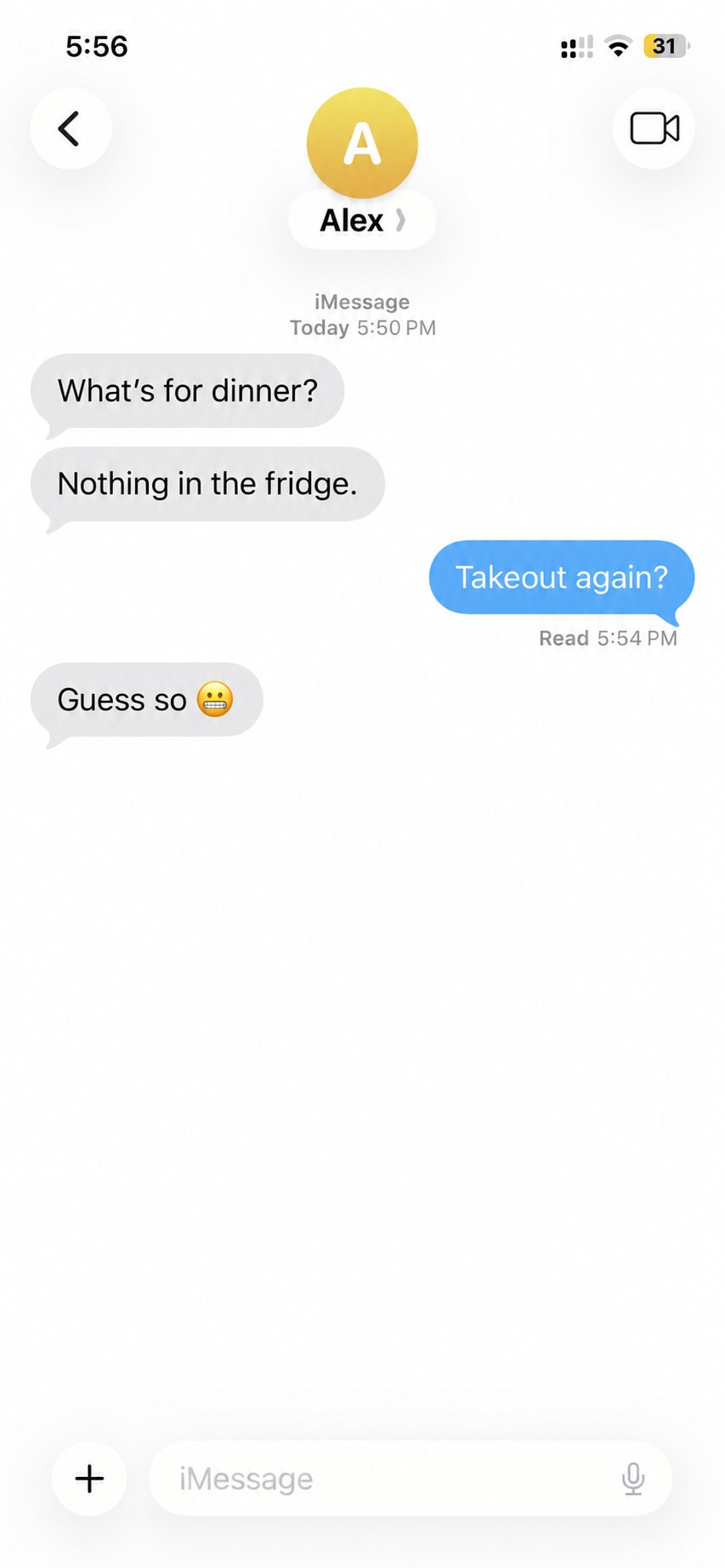 Without Meal: What's for dinner? Nothing in the fridge. Takeout again? Guess so.